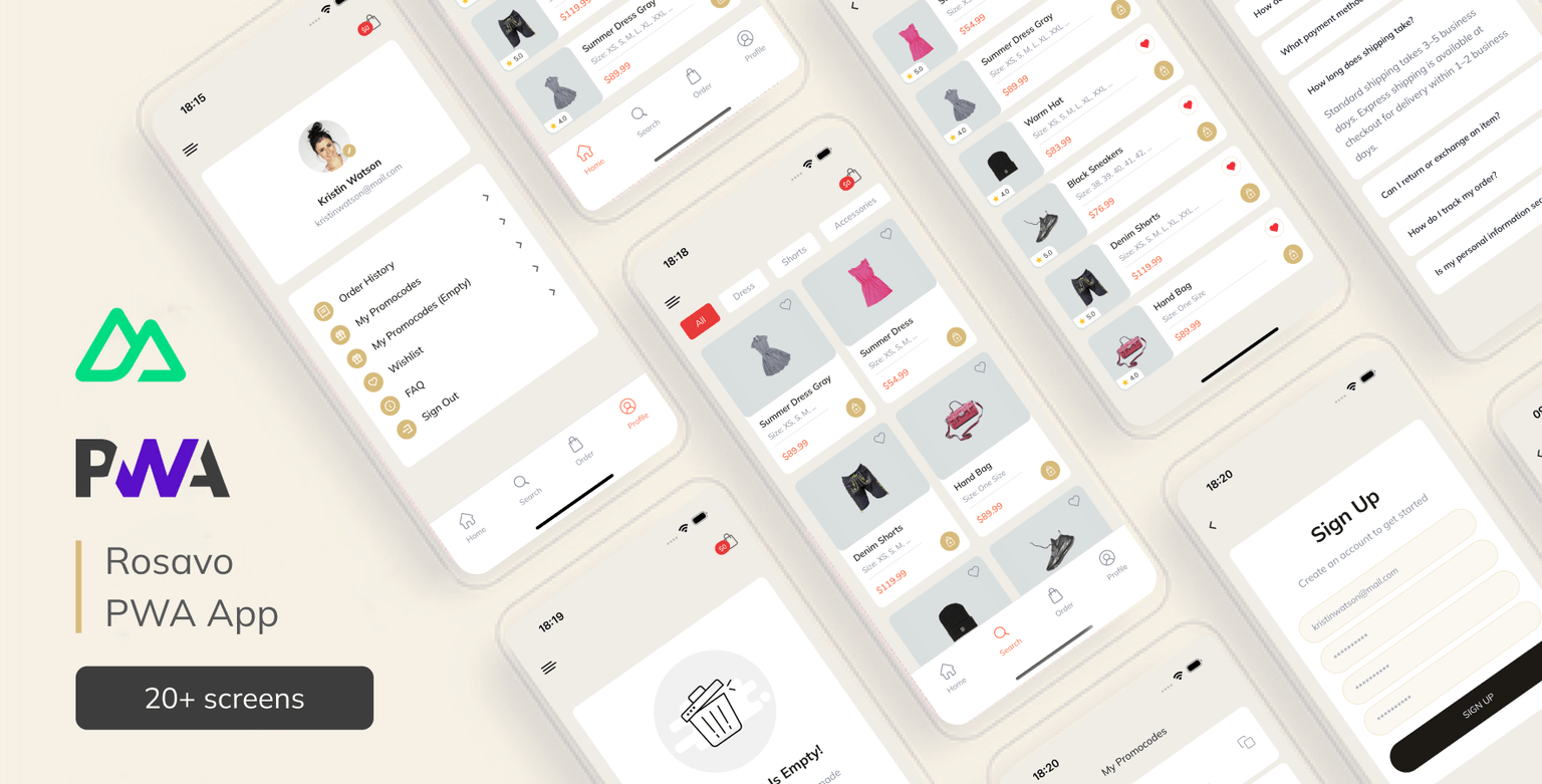 Rosavo – Nuxt Fashion Store PWA Template